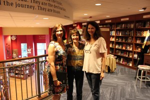 Lisa Poole, the owner, René Martin, the events coordinator, and Sarah Goddin, the general manager of Quail Ridge Books